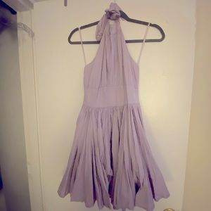 Pleated Halter Dress